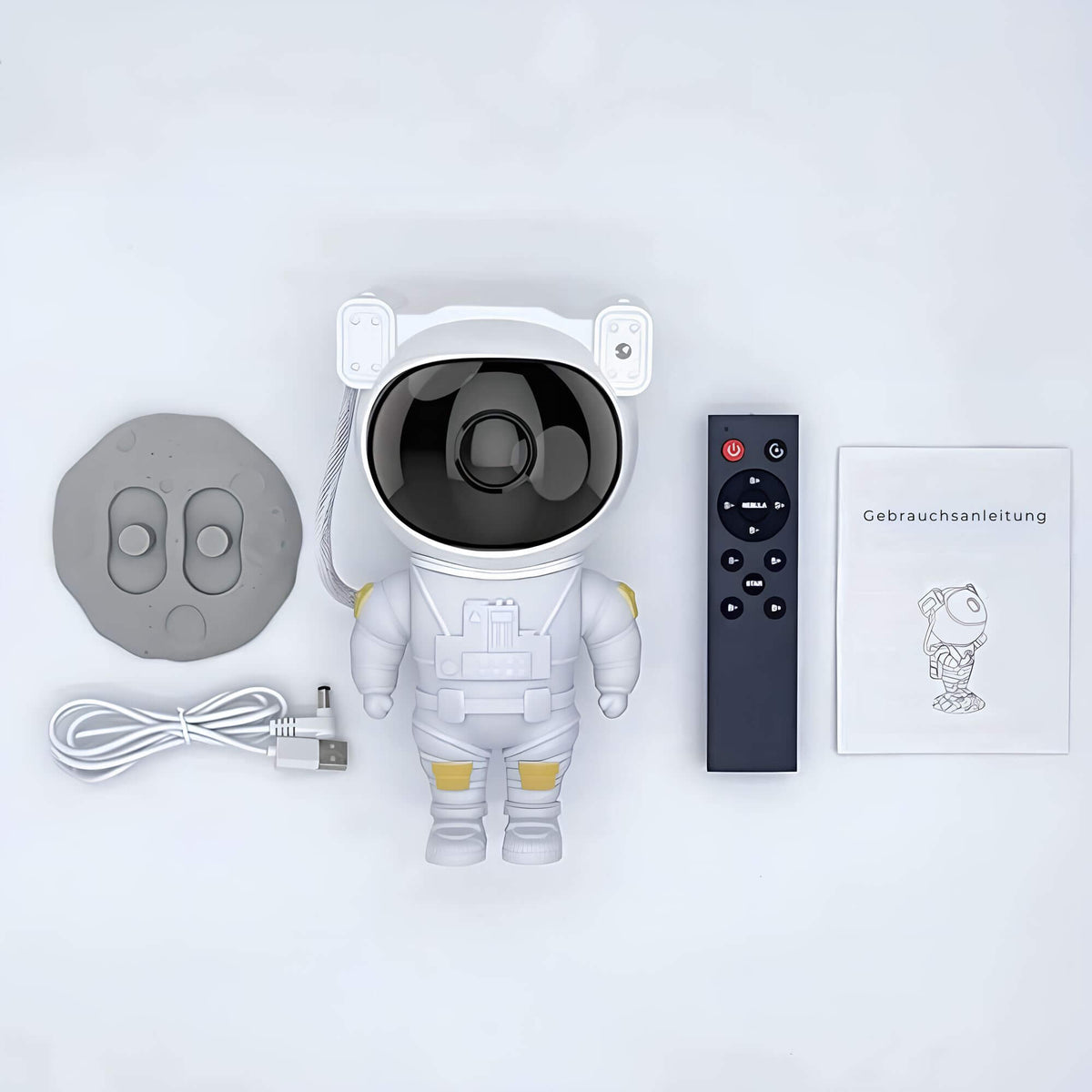 Space Explorer LED Projector Night Light with Nebula & Constellation Effects for Kids' Rooms & Bedrooms
