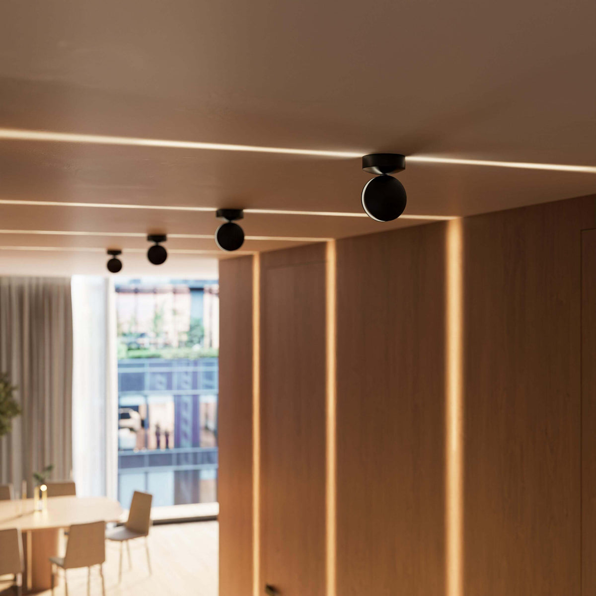 Dual-Beam Rotating Wall Light Fixture with Adjustable 360° Swivel Head for Living Room Bedroom Hallway Accent Illumination