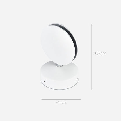 Projecteur LED orientable encastrable 11,9 cm blanc mat, éclairage d'accentuation rotatif à 360° pour chambres, couloirs, maisons modernes, profil compact