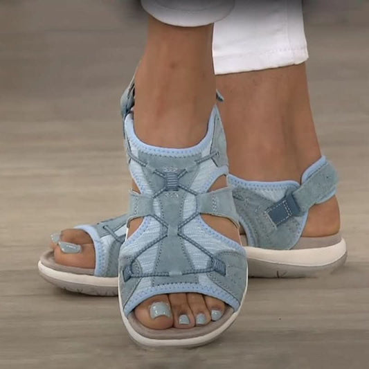 Sandales pour femmes avec soutien triple arche, assise plantaire profilée et brides réglables pour un confort tout au long de la journée, la marche et la station debout