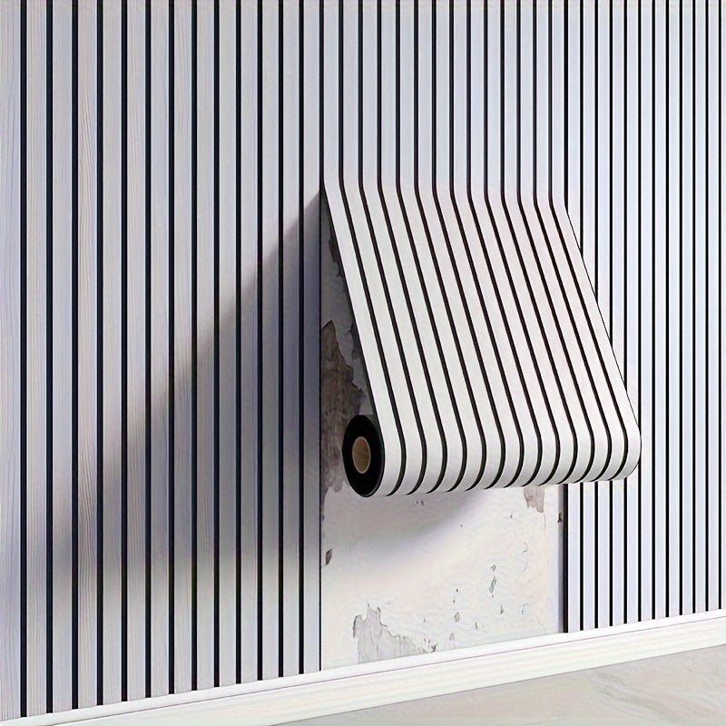 Stylish 3D PVC Wall Panels with Wood Texture | Self-Adhesive Design for Easy Home Upgrade