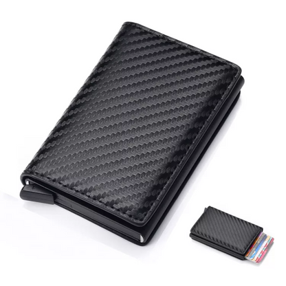 Stylish Compact Card Holder with RFID Blocking Technology for Secure Storage