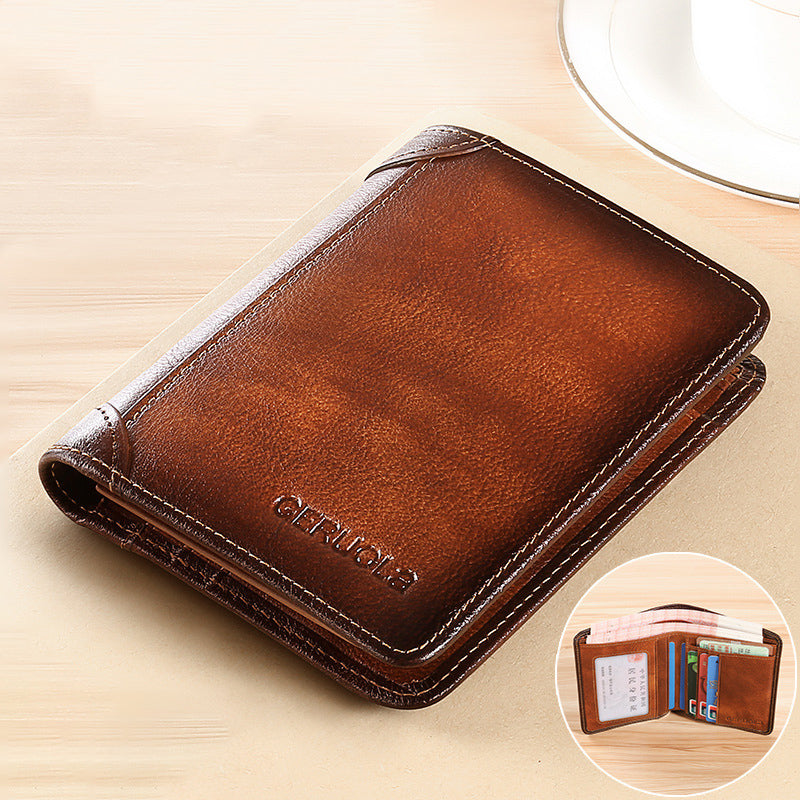 Ortekor Stylish Slim RFID Blocking Wallet for Men with Premium Leather Finish | Minimalist Design for Everyday Use