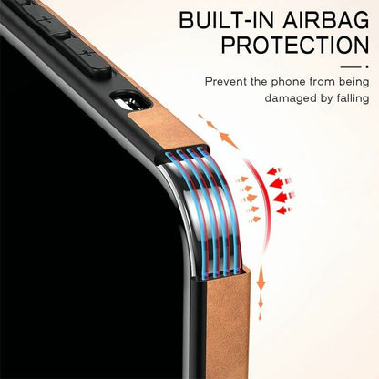 Protective Suede-Textured iPhone Case with Raised Edges and Camera Guard for iPhone 12-17 Series
