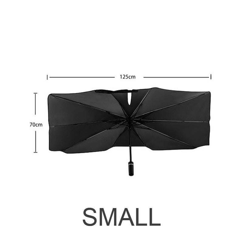 Ortekor SunGuard | Car Windshield Sun Shade Umbrella with Durable Framework | Easy Setup for UV Protection and Temperature Control
