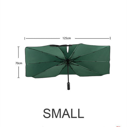 Ortekor SunGuard | Car Windshield Sun Shade Umbrella with Durable Framework | Easy Setup for UV Protection and Temperature Control