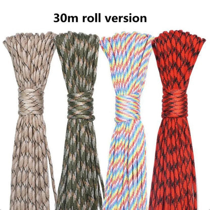 Survival Essentials | 550 Paracord Rope - 20 Meter Military Strength | Versatile Tool for Outdoor Adventures