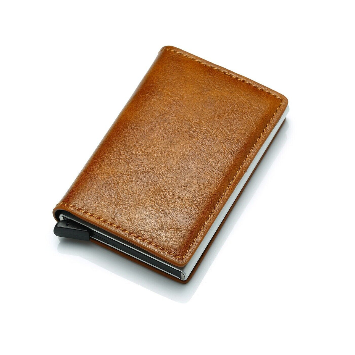 Slim Aluminum Wallet with RFID Protection & Money Clip for Cards and Cash