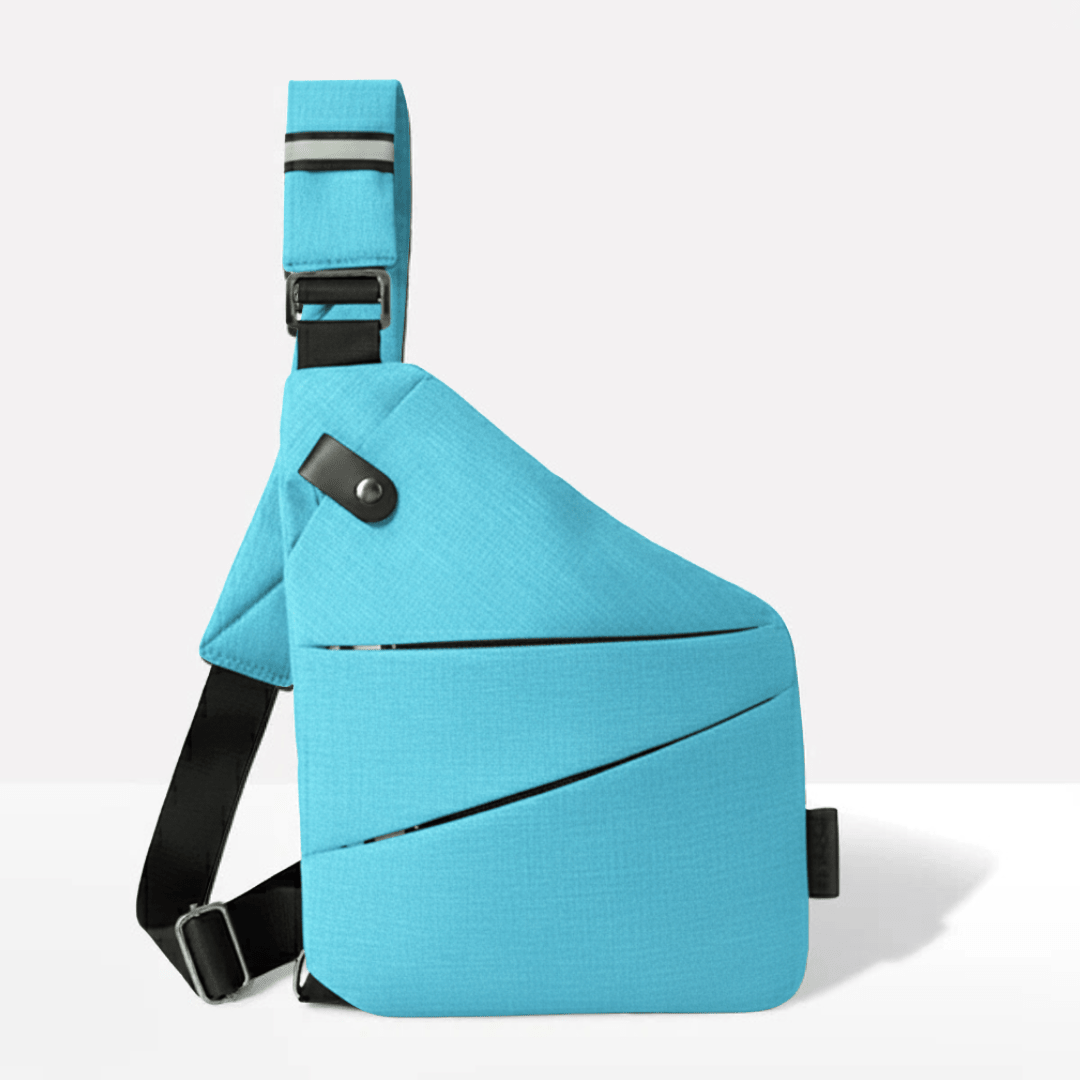 Slash-Proof Sling Bag with Card-Blocking Tech & Rain-Ready Fabric for Commuters and Travelers