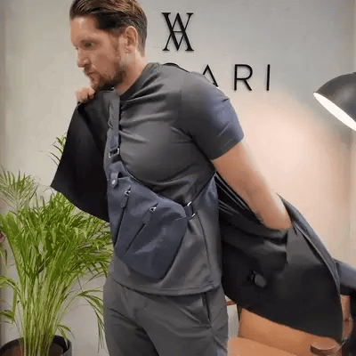 RFID-Blocking Crossbody Sling Bag with Slash-Proof Strap for Travel & Commuting