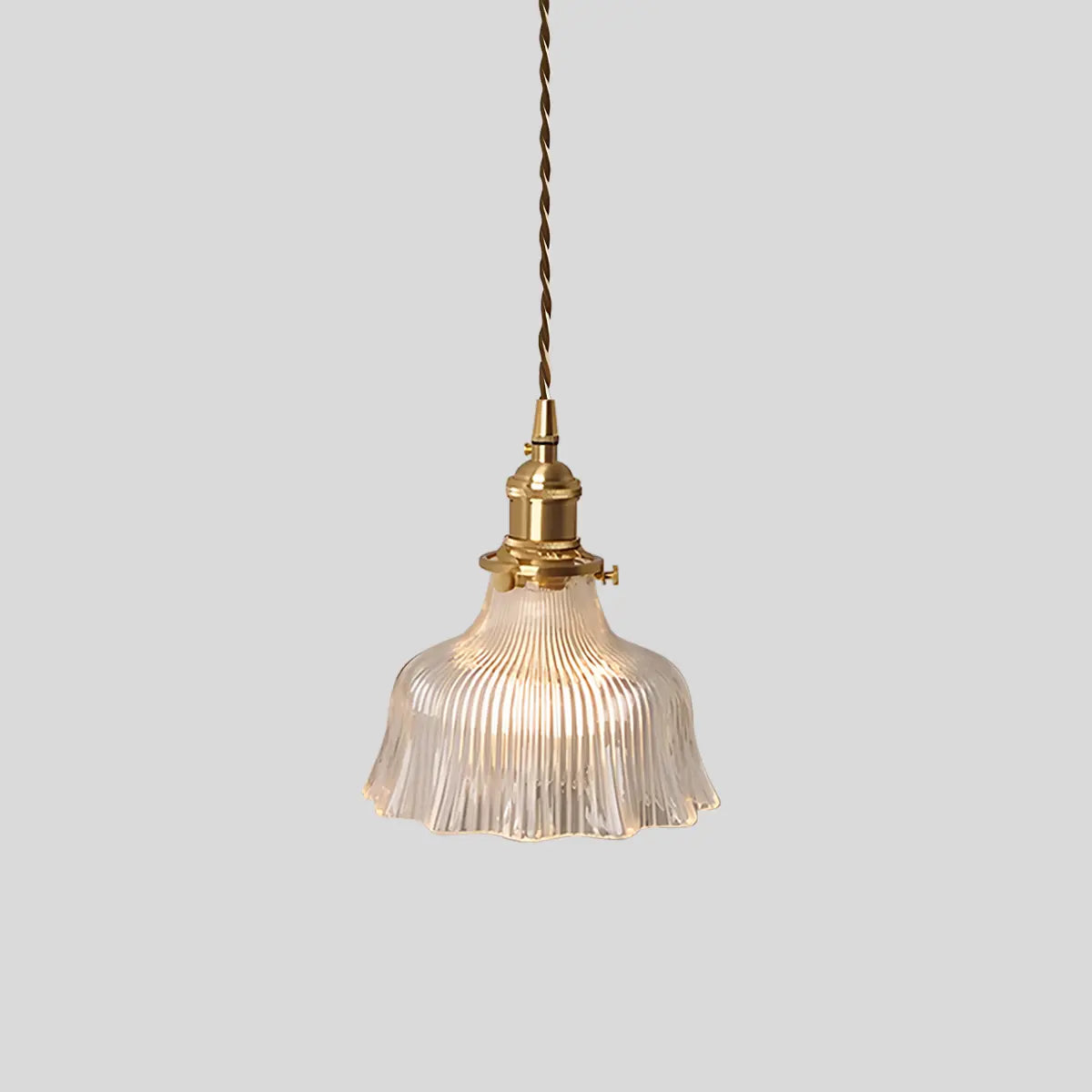 Adjustable Height Pendant Light with Clear Glass Shade Bronze Finish for Dining Table Kitchen Island Living Room Overhead Lighting