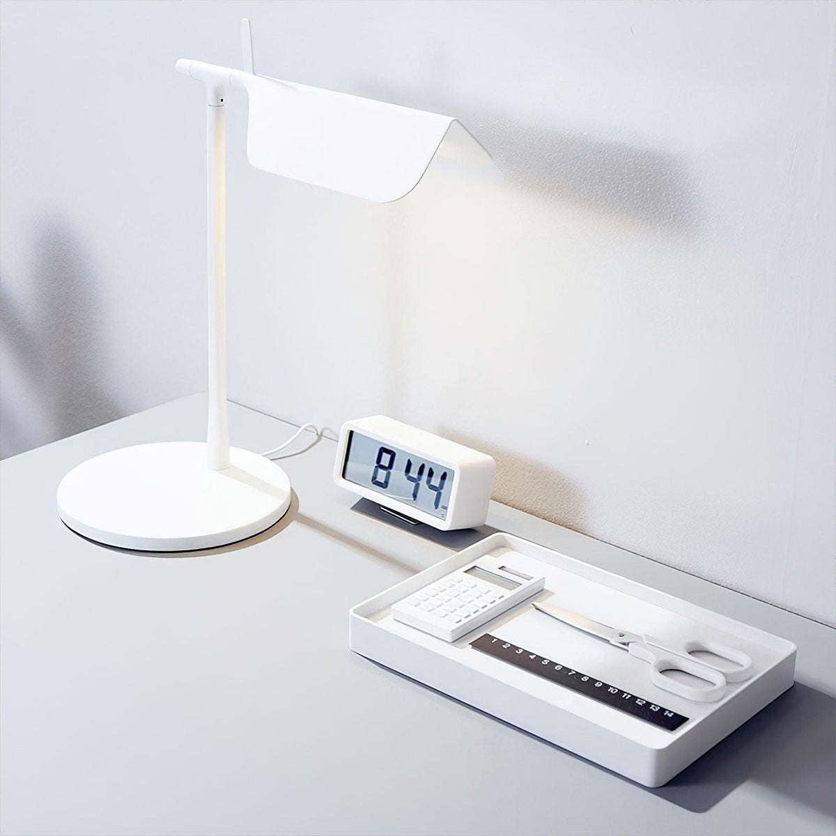 LED Desk Lamp with Horizontal Bar Light for Home Office & Study Areas | Modern Iron Task Lighting for Workspace Reading | Adjustable Warm &