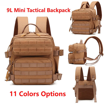 Tactivo Mini-Rucksack 9L | Compact MOLLE Backpack with Durable Design | Ideal for Hiking and EDC