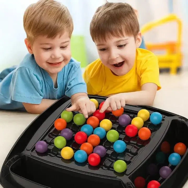 Jeu de société de stratégie et de logique pour deux joueurs, enfants et adultes – Développe la pensée critique et les compétences en résolution de problèmes avec 80 pièces colorées