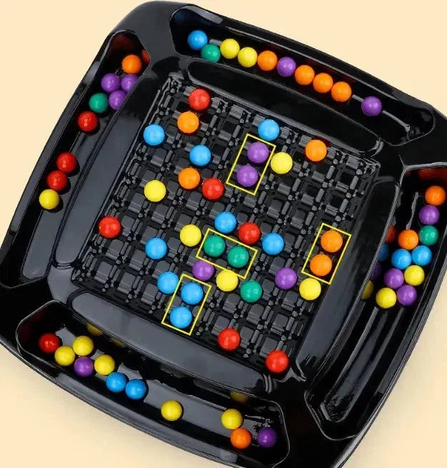 Screen-Free Strategy Board Game for Kids & Adults – Family Fun Logic Puzzle with Color Marbles for 2+ Players