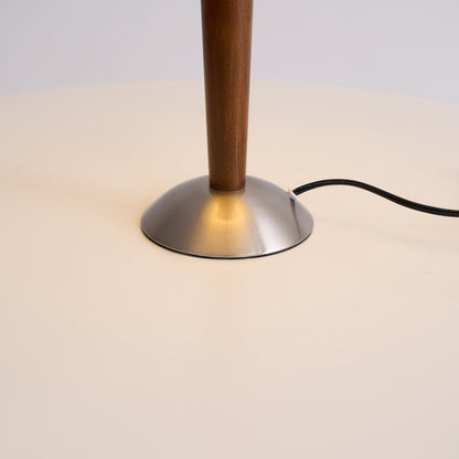 Fabric Shade Table Lamp 17 in for Nightstand & Side Table - Wood Base with E26 Socket for Bedroom Living Room Office Desk Reading Light Mini