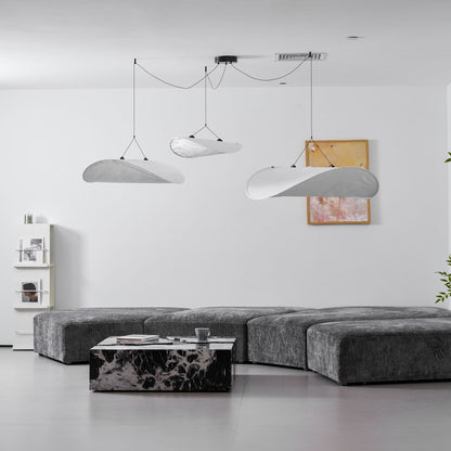 Oversized Paper Drum Shade Hanging Light Fixture Adjustable Height Contemporary Kitchen Island Chandelier Dining Room Ceiling Suspension Lam