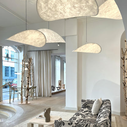 Oversized Paper Drum Shade Hanging Light Fixture Adjustable Height Contemporary Kitchen Island Chandelier Dining Room Ceiling Suspension Lam