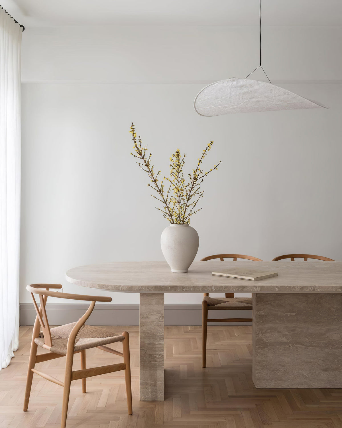 Oversized Paper Drum Shade Hanging Light Fixture Adjustable Height Contemporary Kitchen Island Chandelier Dining Room Ceiling Suspension Lam
