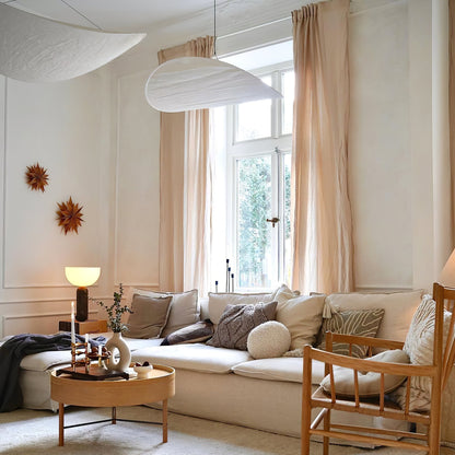 Oversized Paper Drum Shade Hanging Light Fixture Adjustable Height Contemporary Kitchen Island Chandelier Dining Room Ceiling Suspension Lam