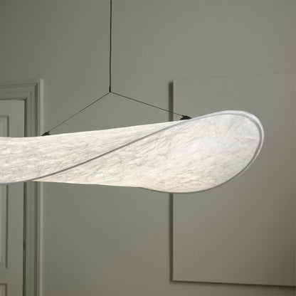 Oversized Paper Drum Shade Hanging Light Fixture Adjustable Height Contemporary Kitchen Island Chandelier Dining Room Ceiling Suspension Lam