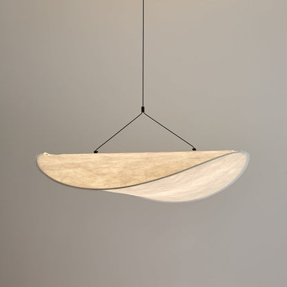Cloud Paper Ceiling Fixture 24-Inch Hanging Lamp Modern Overhead Lighting for Dining Kitchen Living Room Adjustable Height LED