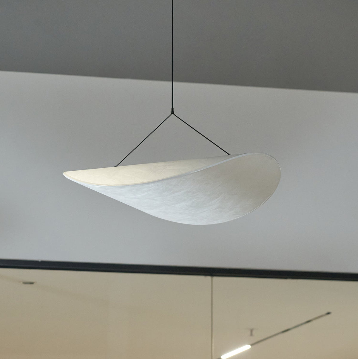Cloud Paper Ceiling Fixture 24-Inch Hanging Lamp Modern Overhead Lighting for Dining Kitchen Living Room Adjustable Height LED
