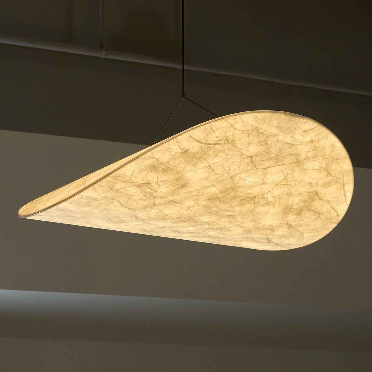 Cloud Paper Ceiling Fixture 24-Inch Hanging Lamp Modern Overhead Lighting for Dining Kitchen Living Room Adjustable Height LED