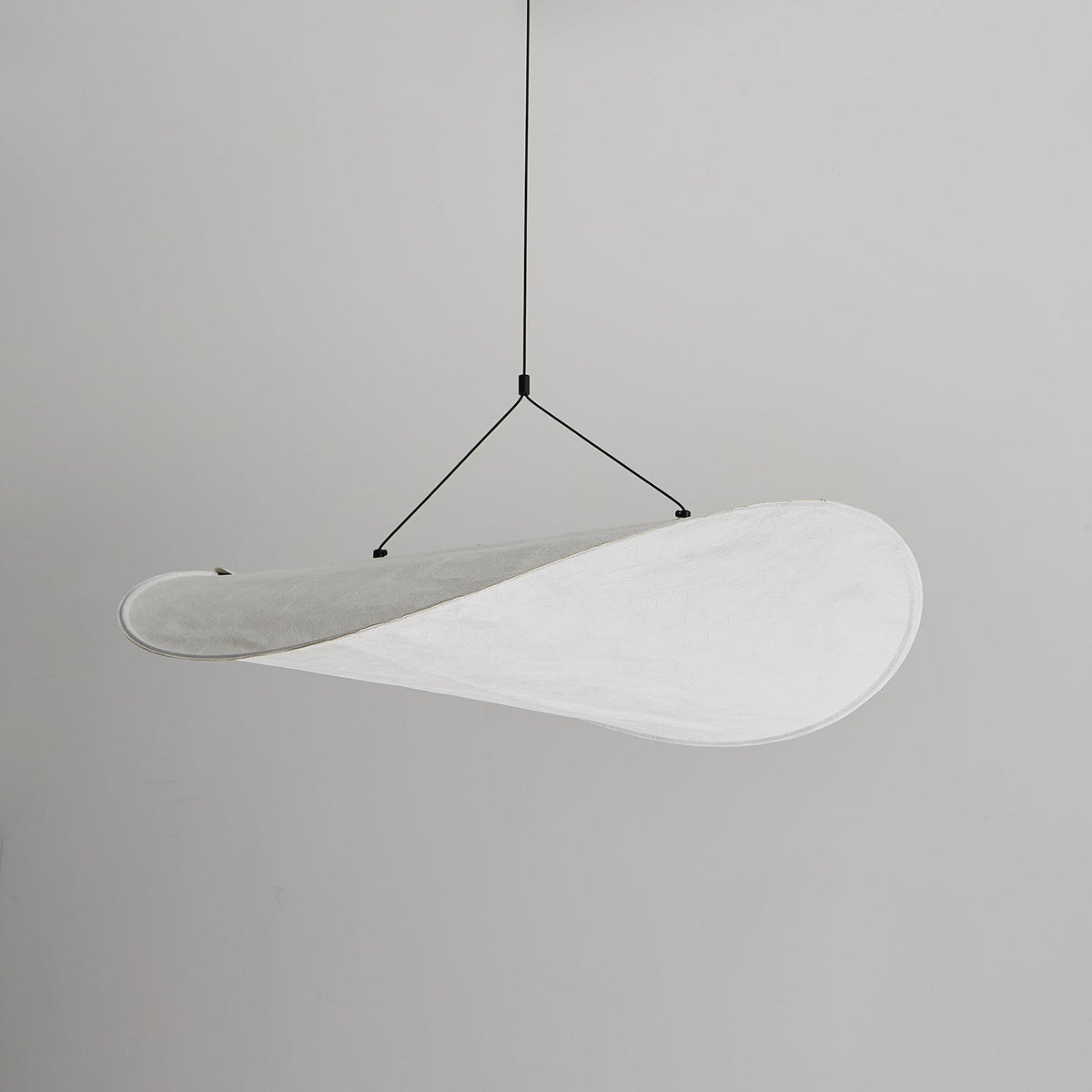 Cloud Paper Ceiling Fixture 24-Inch Hanging Lamp Modern Overhead Lighting for Dining Kitchen Living Room Adjustable Height LED