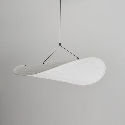 Cloud Paper Ceiling Fixture 24-Inch Hanging Lamp Modern Overhead Lighting for Dining Kitchen Living Room Adjustable Height LED
