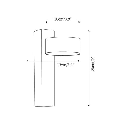 Applique murale en travertin et bois – Luminaire moderne avec abat-jour en pierre et faisceau incliné – Éclairage décoratif sculptural chaleureux pour chambre, salon et couloir