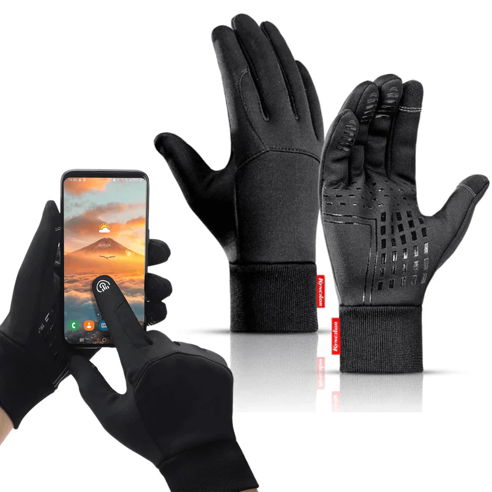 ThermaGuard | Touchscreen Winter Gloves with Waterproof Nylon | Warm & Functional for Outdoor Activities