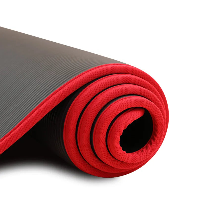 Thick Non-Slip Yoga Mat with 10mm Cushioning | Textured Surface for Enhanced Stability