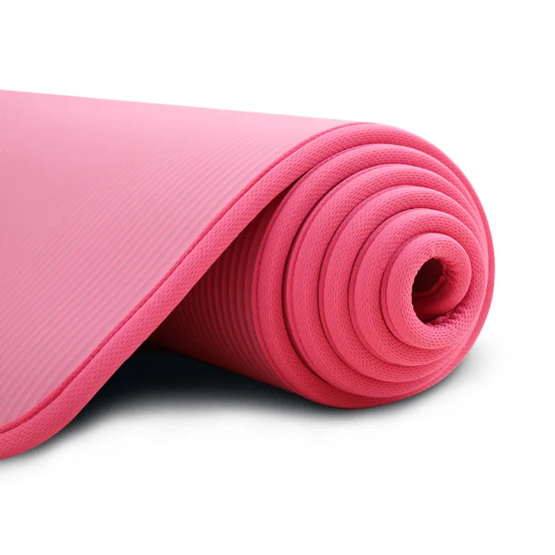 Thick Non-Slip Yoga Mat with 10mm Cushioning | Textured Surface for Enhanced Stability