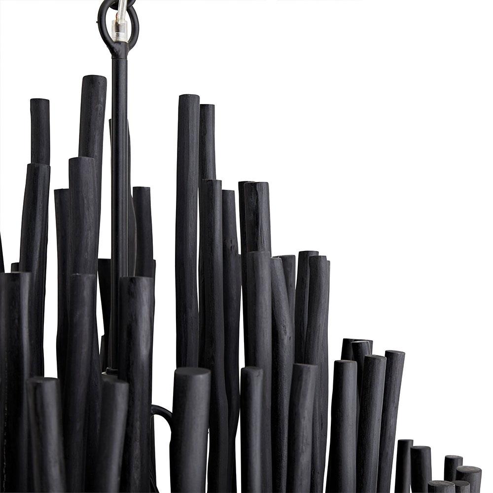 Layered Stick Pendant Light Fixture Metal Construction Adjustable Height Dining Room Entryway Foyer Modern Overhead Illumination Statement P