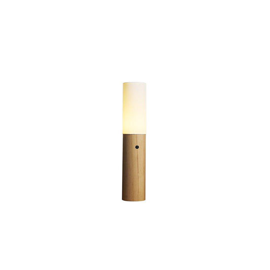 Lampadaire en bois de 99 cm de haut avec lumière LED réglable pour chambre, salon, coin lecture, éclairage d'angle moderne au profil mince