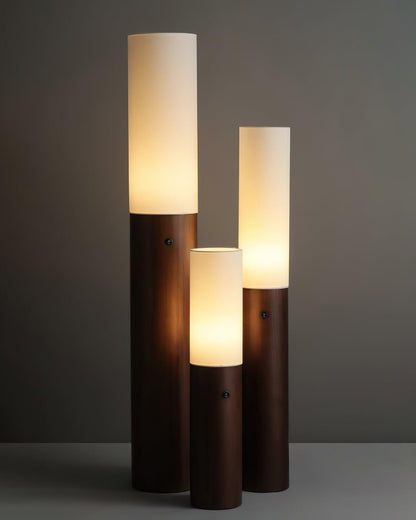 Wooden Standing Lamp 39 Inches Tall with Adjustable LED Light for Bedroom Living Room Reading Nook Slim Profile Modern Corner Lighting