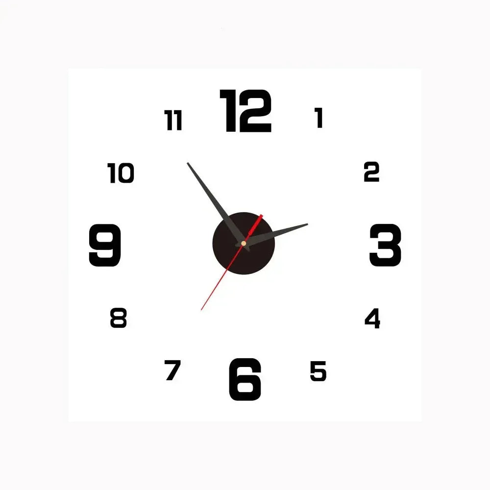 Round Wall Clock Silent Non-Ticking 8-Inch Gradient Gold Digital Face Battery Operated for Bedroom Living Room Office Decor