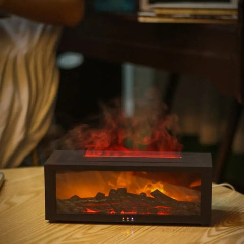 Cheminée de table compacte avec télécommande