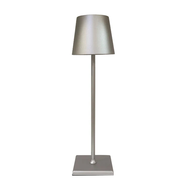 Lampe de table LED rechargeable et portable avec variateur d'intensité – Lampe de bureau sans fil à piles pour salon, chambre, terrasse et restaurant