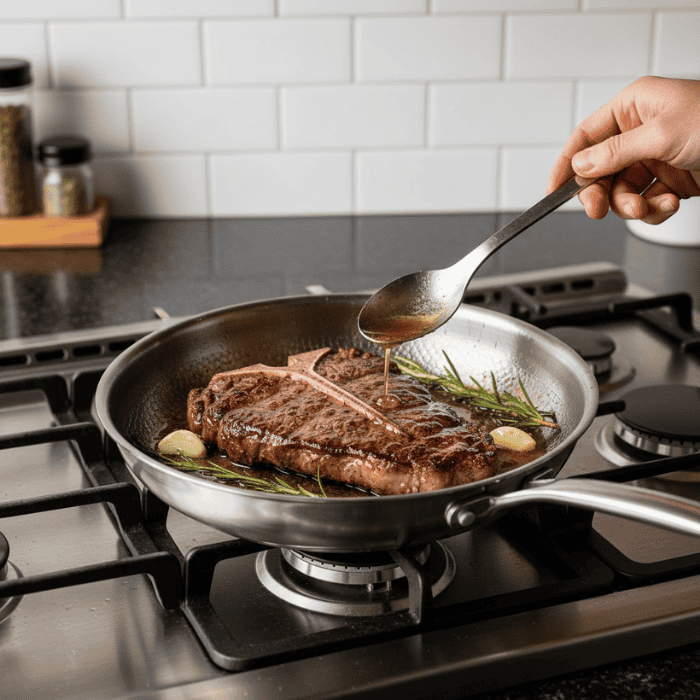 STEELARA – Titanium Frying Pan Scratch Resistant Nonstick Cookware