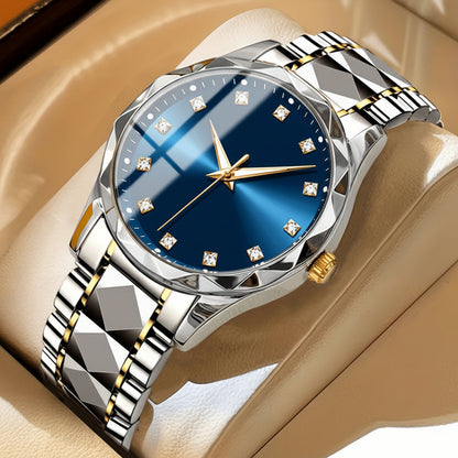 Dual-Display Titanium Chronograph Watch for Men – Sporty Everyday Timepiece with Alarm & Luminous Hands