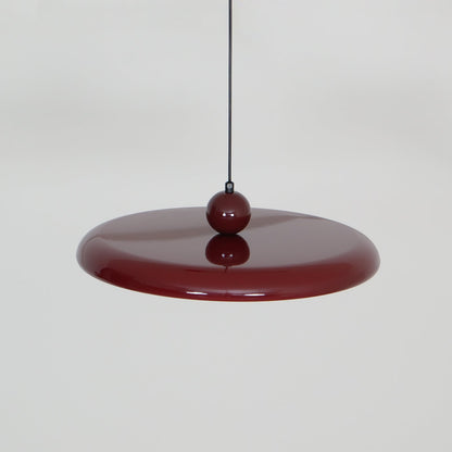 Adjustable Swing Arm Pendant Light with Round Metal Shade for Kitchen Island & Workspace