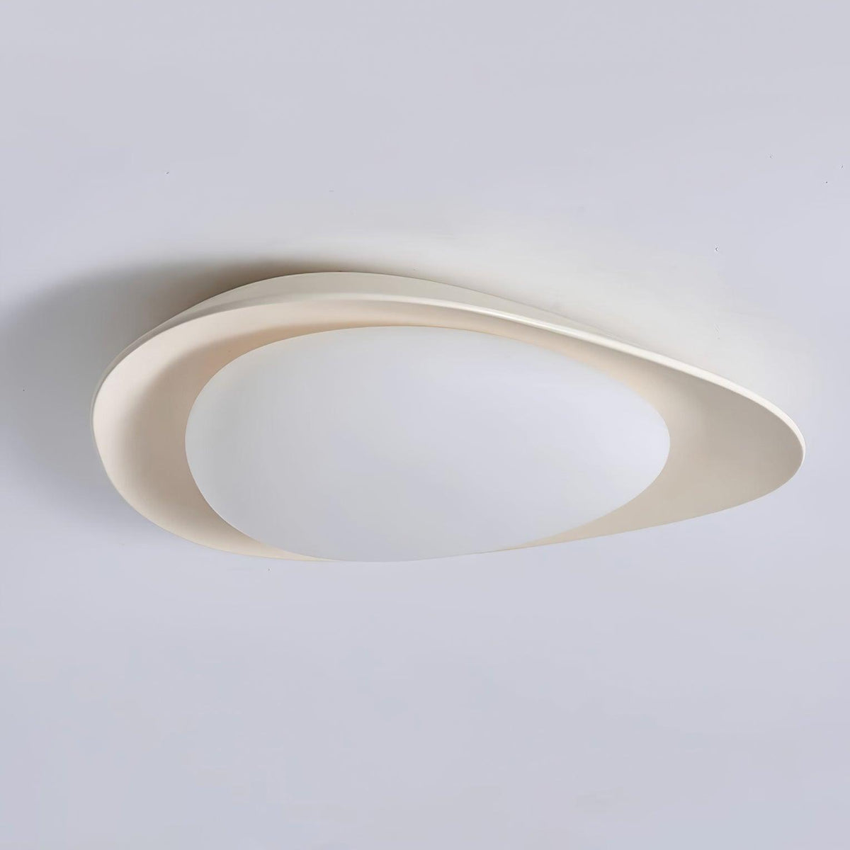 Flush Mount Ceiling Light Botanical Leaf Design Green 16 Inch Adjustable LED for Bedroom Kitchen Dining Room Natural Decor