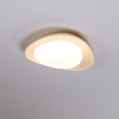 Flush Mount Ceiling Light Botanical Leaf Design Green 16 Inch Adjustable LED for Bedroom Kitchen Dining Room Natural Decor