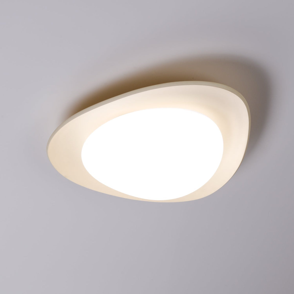 Flush Mount Ceiling Light Botanical Leaf Design Green 16 Inch Adjustable LED for Bedroom Kitchen Dining Room Natural Decor