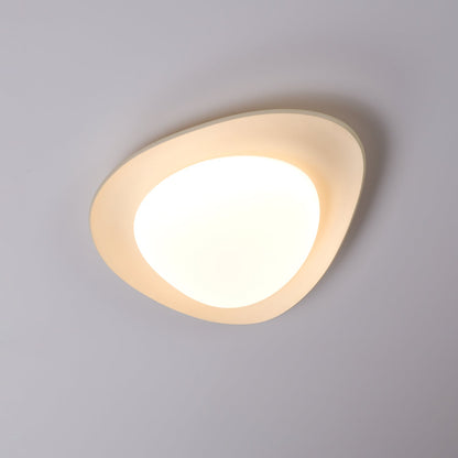 Flush Mount Ceiling Light Botanical Leaf Design Green 16 Inch Adjustable LED for Bedroom Kitchen Dining Room Natural Decor