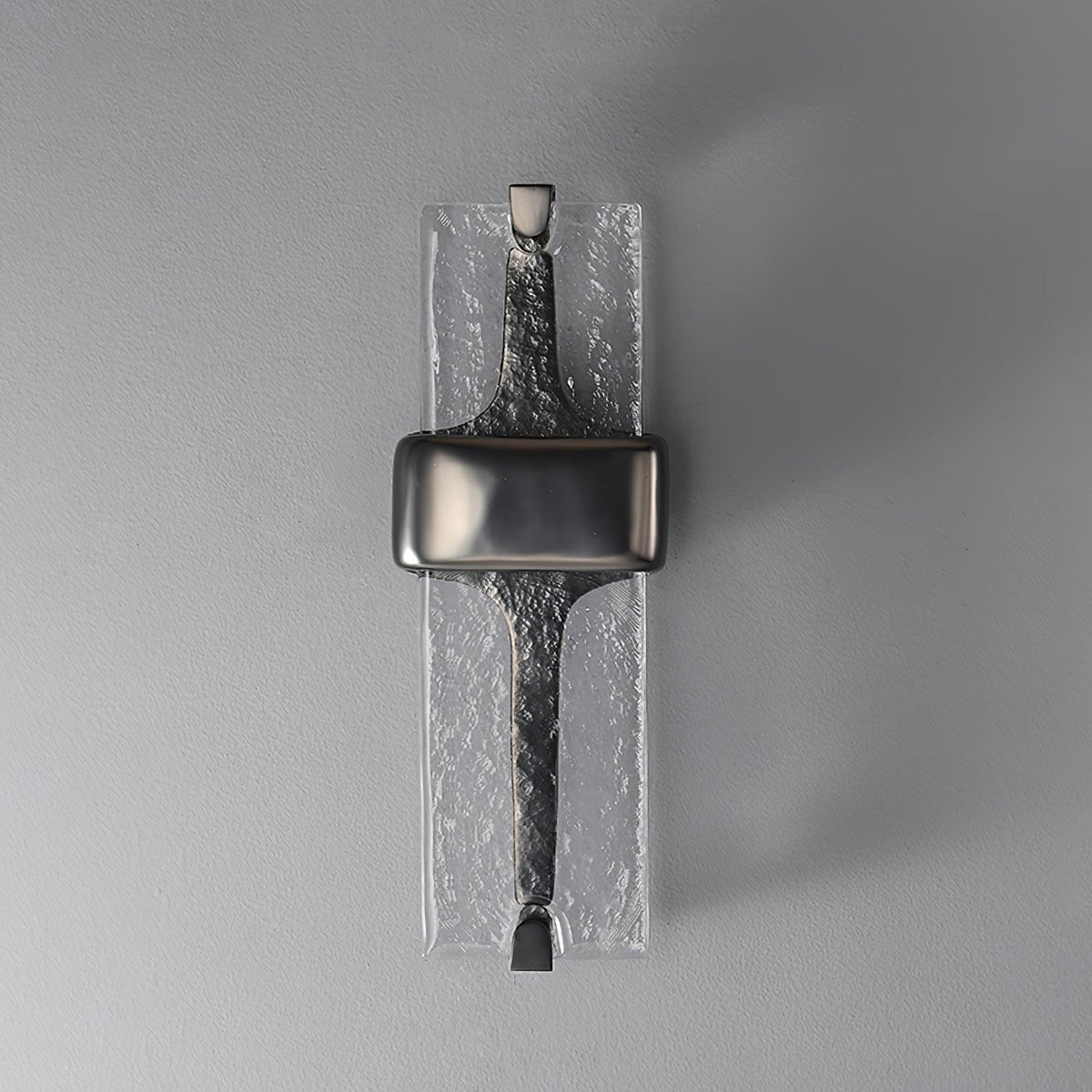 LED Glass Wall Sconce Black Gold Finish 20 Inch Vertical Accent Light Entryway Bedroom Corridor Fixture Adjustable 3000K 4000K 6000K for Mod