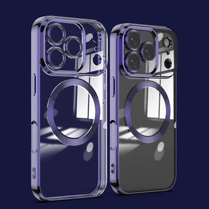Crystal Clear iPhone Case MagSafe Compatible with Tempered Glass Camera Shield for 11-17 Series Pro Max Plus Air
