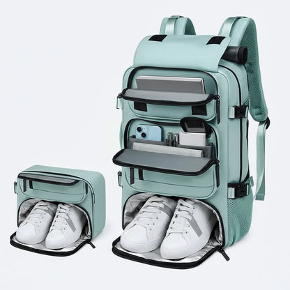 JETPACKER – Large Waterproof Travel Backpack USB Charging Port